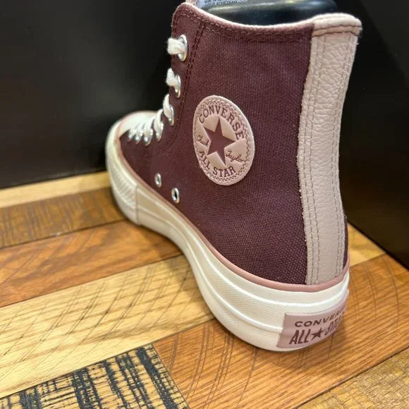 Converse Chuck Taylor All Star Lift Platform High Dark Wine Women's Sneakers - Picture 5 of 5